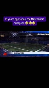 15 years ago today, the Metrodome collapsed 😭😭😭 #minnesotavikings #minnesotatwins #minnesota | 10,000 Takes