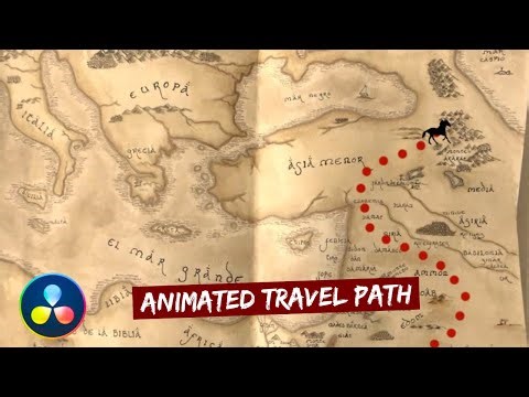 How to Animate a Map Path in DaVinci Resolve Easy Travel Effect