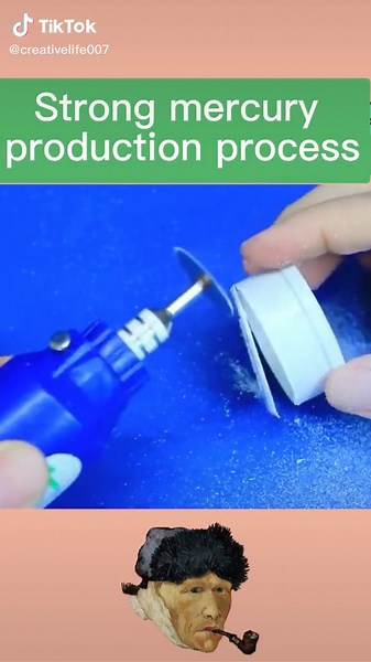 Strong mercury production process.#manual #nice #creativity #creatibity #diy