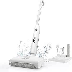 Electric Mop, High-Speed Wet Dry Vacuum Cleaner for Deep Cleaning Hard Floors, 60-Minute Runtime, Self-Cleaning System and Edge Cleaning Features for Effortless Floor Care on Tiles and Hardwood