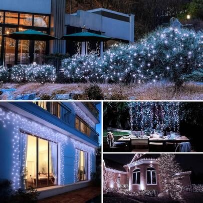 1pc Solar Powered Fairy Lights - 7m/12m/22m Outdoor Fairy String Lights With Copper Wire, 8 Modes, Waterproof, Suitable For Garden, Patio, Trees, Christmas, Wedding Decor | SHEIN