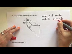 Multi-stage problems involving trigonometry