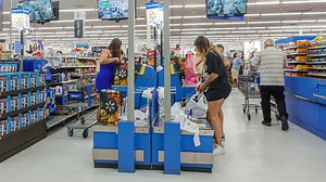 Walmart shopper with full cart left checkout - would've waited but no one helped