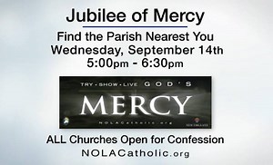 2.3K views · 33 reactions | Archdiocese of New Orleans Churches Open for Confession Receive God’s grace and forgiveness through a #NOLACatholic Night of Confession. ALL Churches open for confession Wednesday September 14th 5:00 p.m.-6:30 p.m. Find a parish near you at nolacatholic.org! | Roman Catholic Archdiocese of New Orleans | Facebook