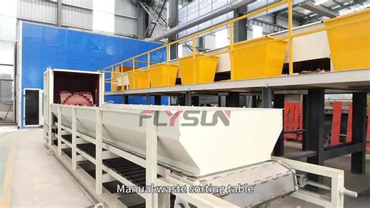 Manual Waste Sorting Plat Waste Sorting Conveyor System Waste Separation Segregation Machine