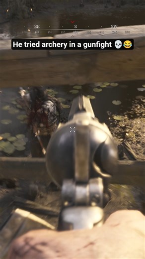 Pistol vs bow duel 💀🔫Sub for more!#huntshowdown #gaming #fps