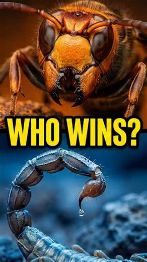 SCORPION vs HORNET: The Shocking Winner! 🦂🐝 #shorts #facts #nature