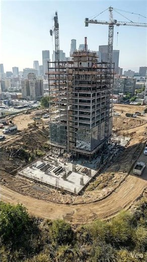 Watch This Lot Turn Into a Massive Skyscraper #Construction #Skyscraper #DroneView #Architecture