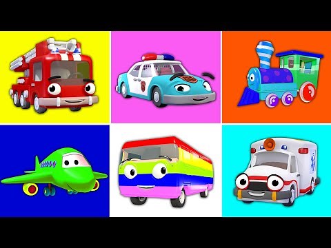 🚨🌈 Fun Learn Colors & Names with Vehicles for Preschoolers | Finger Family & Nursery Rhymes for Kids