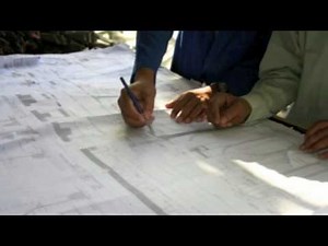 How to Draw a house like an architect's blueprint