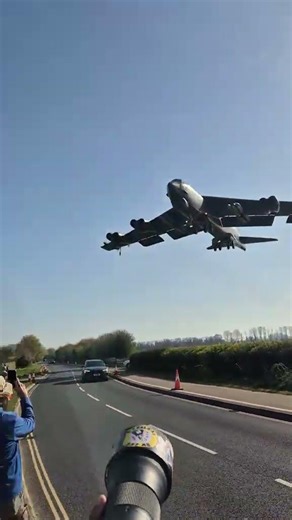 B-52H Stratofortress landing at Fairford