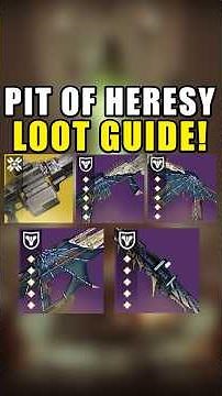 Pit of Heresy LOOT GUIDE! #destiny2