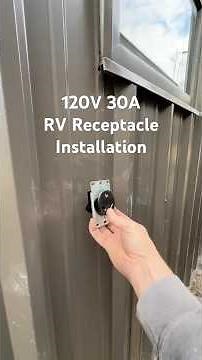 120V 30Amp RV Receptacle Installation
