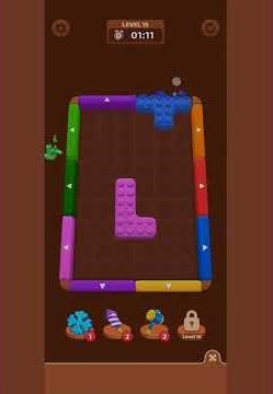 Color Block Puzzle Level 15 Solution Walkthrough | AJ Sorting Studio