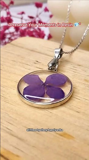 Preserve Your Precious Flowers Forever | Resin Memory Locket DIY 💐✨#diy #memories #flowers #resinart