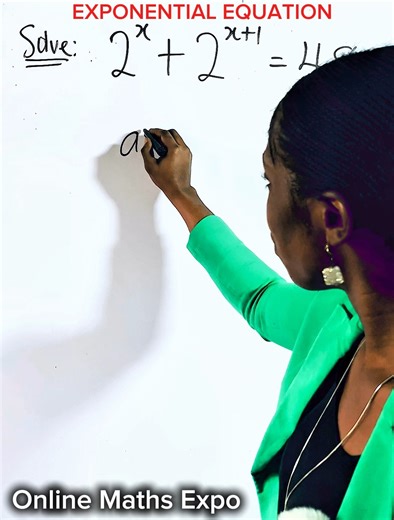 Worked example on Exponential (Indices) Equation #maths #mathviral #viralmaths #maths #algebra #viralfypシforyoupage #viralfacebookvideo | Online Maths Expo