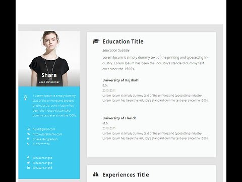 Resume Builder - Plugin for WordPress