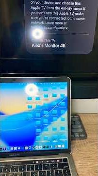 Clamshell mode on an Apple TV! #macbook #appletv4k #clamshell