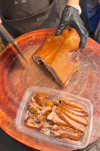 This Braised Goose 🪿 Meat Cutting Looks Like Insane 😋 #food #shorts