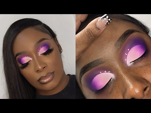 Purple & Pink Ombré Cut-crease | Client Makeup Tutorial