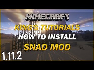 Minecraft 1.11.2: How to install Snad Mod | Minecraft Tutorial