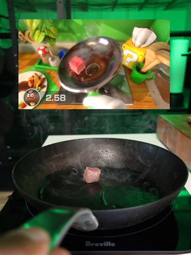 Replying to @nightlyamy who would be the best cook in super mario world? 🍄 #marioparty #steak
