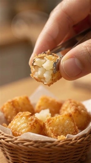 How to Make Mini Crispy Potato Bites at Home #homecookingshorts #recipe