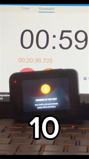 GoPro 10 vs 11 overheat test