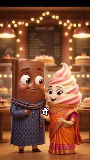 3D Animated Love Story 💔 Ice Cream & Chocolate | Emotional Pixar Style 😢