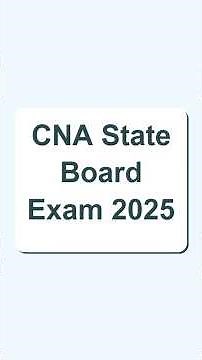 CNA State Board Exam 2025 – The Latest, Updated Questions You NEED To Know!#nursingassistant