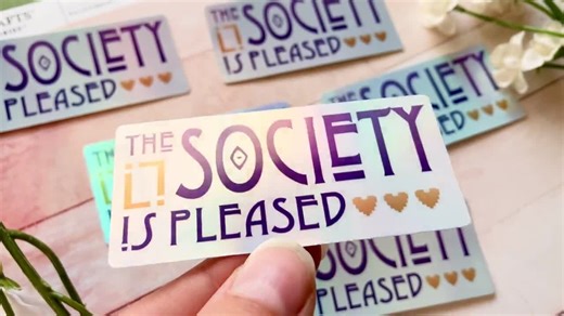 The Secret Society | Past Life Watchers Holographic Vinyl Stickers - Etsy