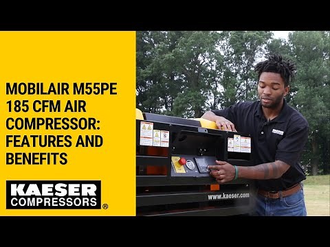 Mobilair M55PE 185 CFM Air Compressor: Features and Benefits
