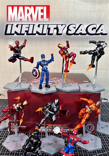 Marvel Infinity Saga Zdtoys Iron Man & Spider-Man Figures