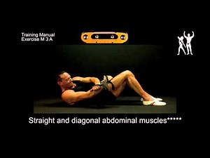 Isokinator Training - M3A exercise for toning straight and diagonal abdominal muscles