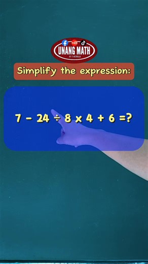 Simplify the expression PEMDAS RULES #PEMDAS #mathexercise #LearningMathIsFun #MathematicsChallenge #maths #mathquestion #solvingMath #OrderOfOperations #MathEducation #mathproblemsolving #mathematics | Unang Math