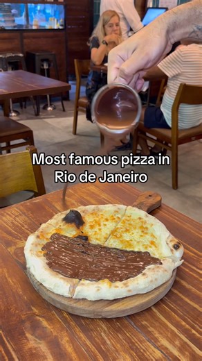 70K views · 48 reactions | This is Brazil’s famous chocolate mozzarella pizza!  #oggipizza #riodejaneiro #chocolatepizza #oggipizzanapoletana #brazilpizza | snackeatingsnackss | Facebook