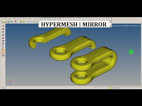 HyperMesh | Reflect | Mirror | Entities | Elements | Nodes | GRS |