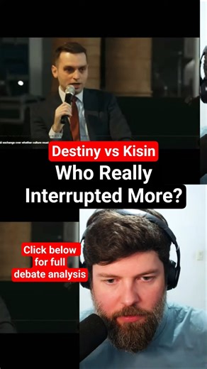 Who Interrupted More? Destiny vs Konstantin Kisin #triggernometry #konstantinkisin