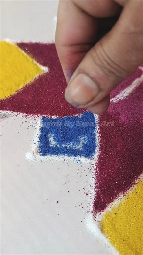 Simple rangoli with dots | Daily Use | Jhat pat pata pat rangoli #shorts #rangoli #kolam