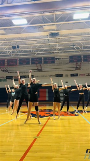 UDA Nationals is only 1 month away and the girls are working hard!! 👏👏 #collegedanceteam #udanationals
