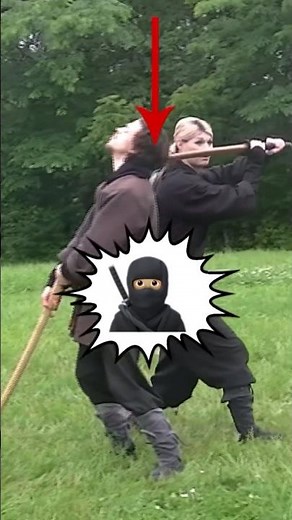 NINJA SWORD FIGHTING 🥷🏻 How To Do Ninjutsu Kiri Age - NINJATO vs KATANA #Shorts
