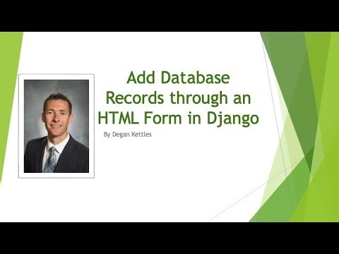 Django 5: Use a Form in a Django Template to Add to a Database Table