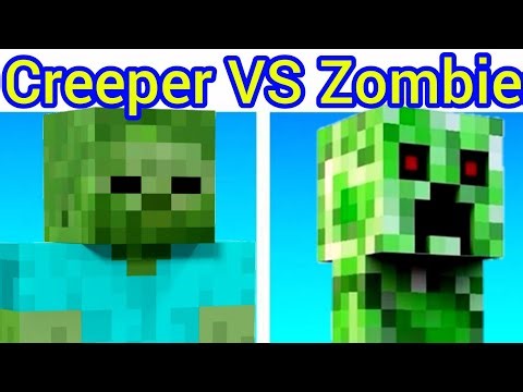 FNF Mobile Creeper VS Zombie FULL WEEK – Hard Mode | FNF Mod