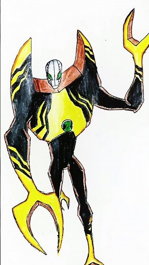 Lodestar ⚡ | Ben 10 Alien Force Fanart | Magnetic Power Unleashed 💥 #Shorts #ben10 #art #drawing