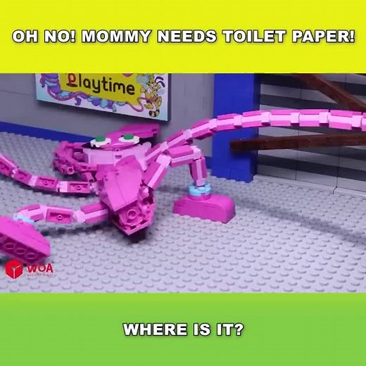 Lego Mommy Long Legs Toilet Paper Crisis