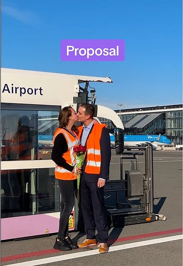 Romantic Schiphol Airport Proposal Story