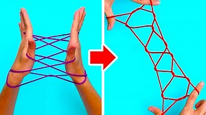 String figures and knitting techniques you must try: | 5-Minute Crafts Men