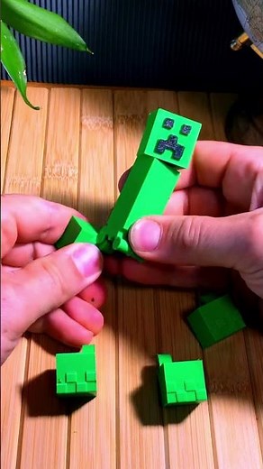 3D Printed Minecraft Creeper #3dprinting #minecraft #creeper #3d #3dprinted