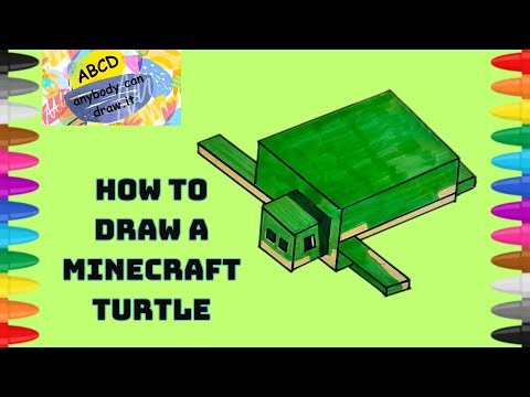How to Draw a Minecraft Turtle | Easy Step-by-Step Tutorial