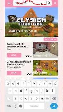 how to download furniture addon #minecraft #furniture #mcpeaddons #mam #furntiuremod